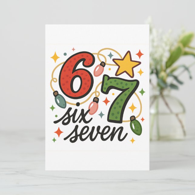 Cartes Pour Fêtes Annuelles Elegant Merry Christmas Card 6 7 Card (Debout devant)