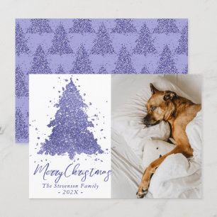 Cartes Pour Fêtes Annuelles Elegant Merry Christmas Charming Lavender Purple