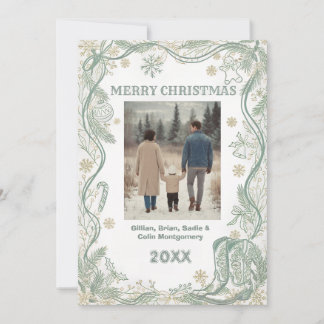 Cartes Pour Fêtes Annuelles Elegant Merry Holiday Photo Card