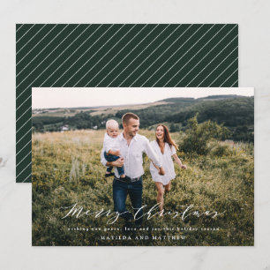 Cartes Pour Fêtes Annuelles Élégant minimum photo Noël script vacances