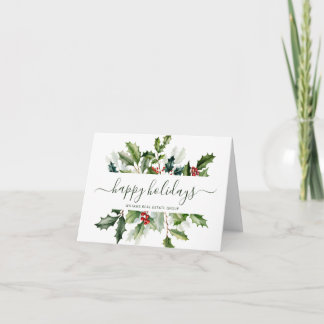 Cartes Pour Fêtes Annuelles Élégant Mistletoe Noël Accueil d'entreprise