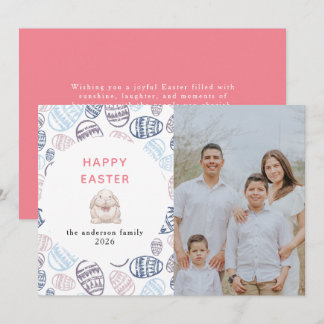 Cartes Pour Fêtes Annuelles Elegant Modern Watercolor Eggs Happy Easter Photo