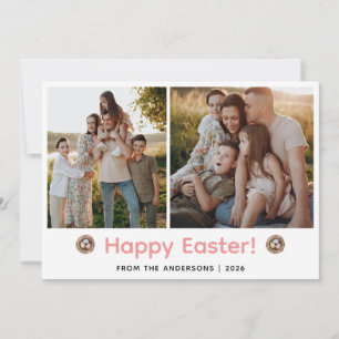 Cartes Pour Fêtes Annuelles Elegant Moderne Minimaliste Joyeuses Pâques 2 Phot