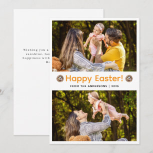 Cartes Pour Fêtes Annuelles Elegant Moderne Minimaliste Joyeuses Pâques 2 Phot