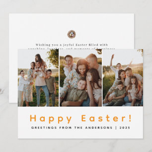 Cartes Pour Fêtes Annuelles Elegant Moderne Minimaliste Joyeuses Pâques 3 Phot