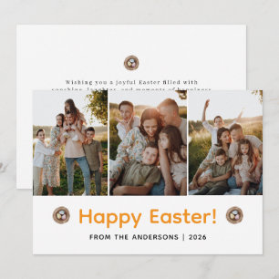 Cartes Pour Fêtes Annuelles Elegant Moderne Minimaliste Joyeuses Pâques 3 Phot