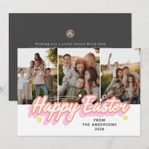 Cartes Pour Fêtes Annuelles Elegant Moderne Minimaliste Joyeuses Pâques 3 Phot