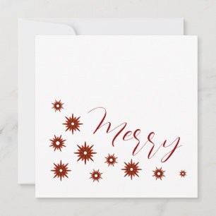 Cartes Pour Fêtes Annuelles Élégant moderne Red Star Joyeux Noël