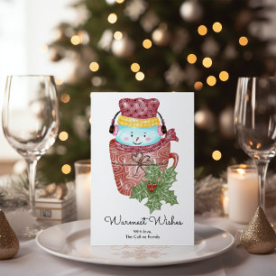 Cartes Pour Fêtes Annuelles Élégant Noël de la moelle des neiges