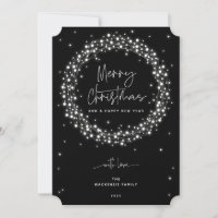 Élégant noir éclat Noël