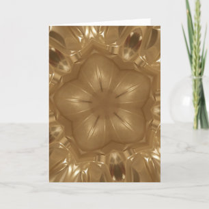 Cartes Pour Fêtes Annuelles Elégant or Brown Noël Kaleidoscope Star