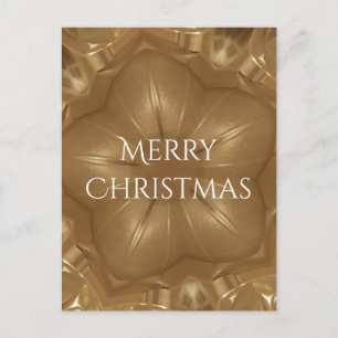 Cartes Pour Fêtes Annuelles Elégant or Brown Noël Kaleidoscope Star