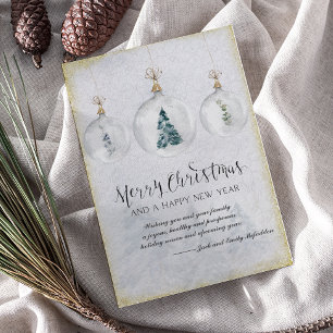 Cartes Pour Fêtes Annuelles Elegant Oranment Christmas Tree Holiday Card