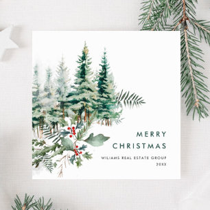 Cartes Pour Fêtes Annuelles Elégant Pine Tree Noël Accueil d'entreprise