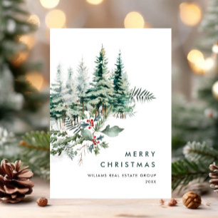 Cartes Pour Fêtes Annuelles Elégant Pine Tree Noël Accueil d'entreprise