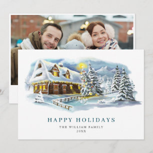 Cartes Pour Fêtes Annuelles Élégant Pine Tree Noël Photo de voeux
