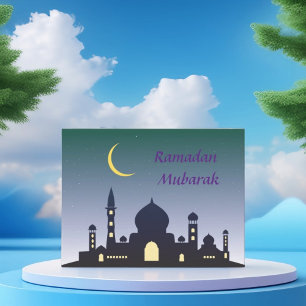 Cartes Pour Fêtes Annuelles Elégant Ramadan Moubarak Conception Islamique