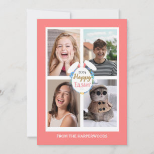 Cartes Pour Fêtes Annuelles Elégant rose heureux OEufs de Pâques OEufs de Pâqu