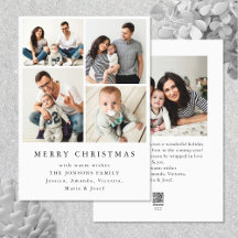 Élégant salut minimaliste de Noël 5 Photo