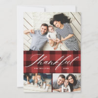 Élégant Script Merci Collage de photos Merci