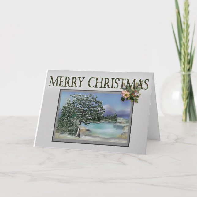 Cartes Pour Fêtes Annuelles Élégant Sentimental Traditionnel (Devant)