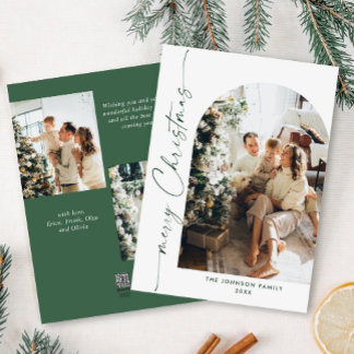 Cartes Pour Fêtes Annuelles Élégant Stylisant 3 PHOTO Noël Salutation