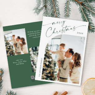 Cartes Pour Fêtes Annuelles Élégant Stylisant 3 PHOTO Noël Salutation
