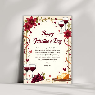 Cartes Pour Fêtes Annuelles Elégant vin et fromage Meilleurs amis Fête de la S