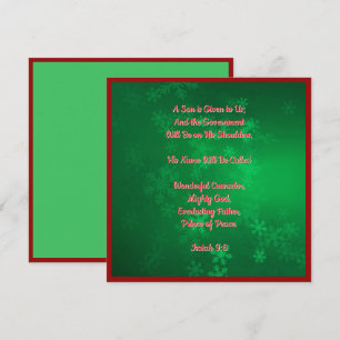Cartes Pour Fêtes Annuelles Élégante Bible Religieux Noël chrétien