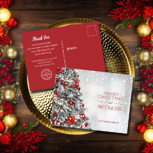 Cartes Pour Fêtes Annuelles Élégante entreprise d'arbre de Noël