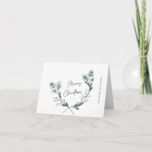 Cartes Pour Fêtes Annuelles Elégante main tirée minimaliste Noël entreprise