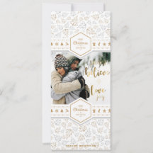 Élégante photo d'amour de Noël