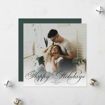 Élégante photo de Noël avec calligraphie moderne
