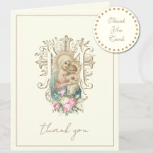 Élégante Vierge Marie Religieuse Catholique Floral