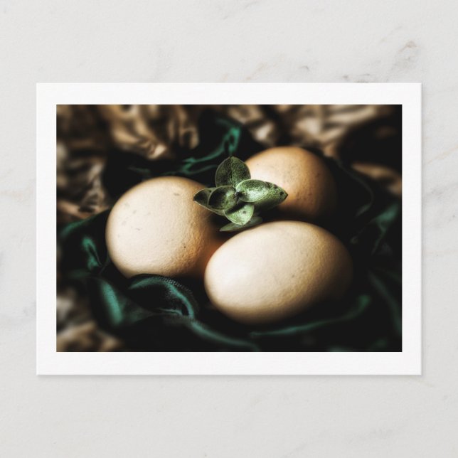 Cartes Pour Fêtes Annuelles Elégants oeufs de Pâques (Devant)