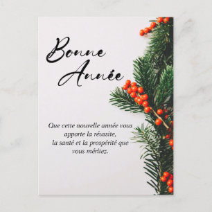 Cartes Pour Fêtes Annuelles Elégants voeux du Nouvel An Français