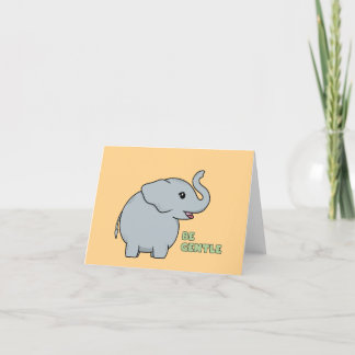 Cartes Pour Fêtes Annuelles Eléphant bébé doux