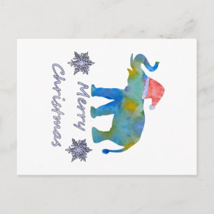 Cartes Pour Fêtes Annuelles Eléphant de Noël