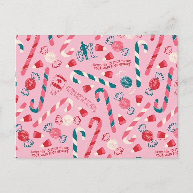 Cartes Pour Fêtes Annuelles Elf Holiday Candy Motif (Devant)