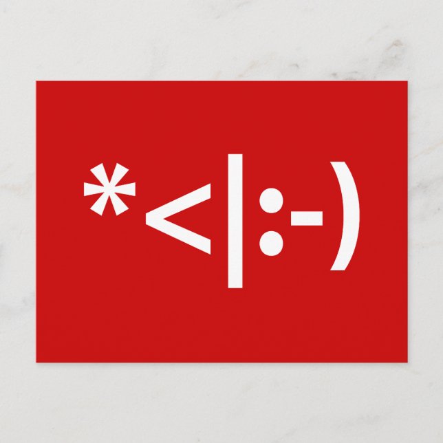 Cartes Pour Fêtes Annuelles Elfe de Noël Emoticon Xmas ASCII Texte Art (Devant)