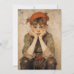 Cartes Pour Fêtes Annuelles Elfe de Noël expressionniste 2