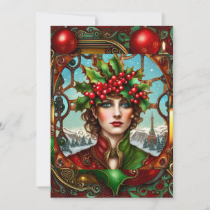 Cartes Pour Fêtes Annuelles Elfe de Noël Steampunk