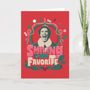 Cartes Pour Fêtes Annuelles Elfe - Sourire est mon préféré