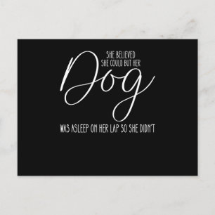 Cartes Pour Fêtes Annuelles Elle Croyait Qu'Elle Le Pouvait Mais Son Chien Éta
