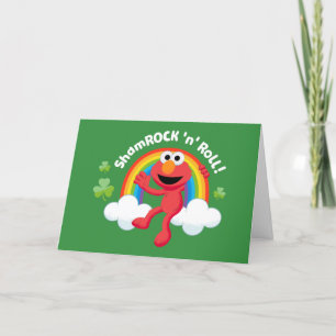 Cartes Pour Fêtes Annuelles Elmo   Arc en arc-en-ciel shamrock 'n'