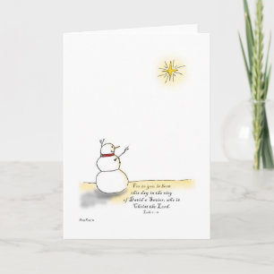Cartes Pour Fêtes Annuelles Éloges de bonhomme de neige