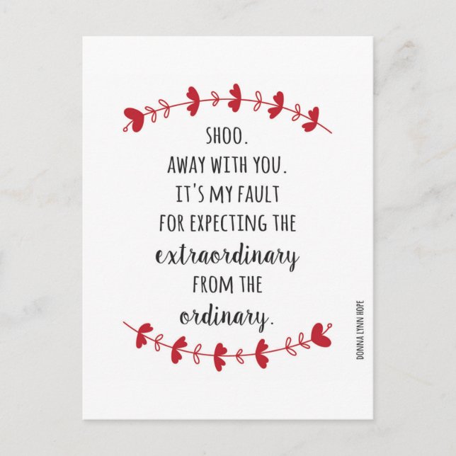 Cartes Pour Fêtes Annuelles Éloignez-vous de votre anti-Valentin (Devant)