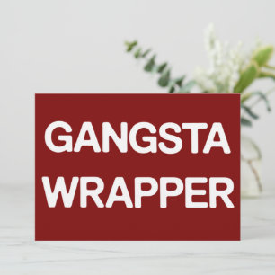Cartes Pour Fêtes Annuelles Emballage Gangsta Drôle de Noël Famille Correspond