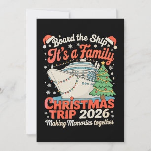 Cartes Pour Fêtes Annuelles Embarquer sur le Navire C'est un Voyage de Noël en
