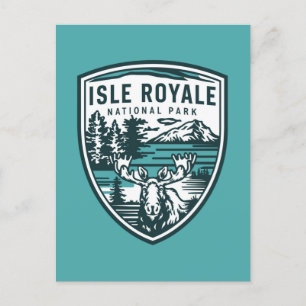 Cartes Pour Fêtes Annuelles Emblem de la faune du parc national de l'Isle Roya